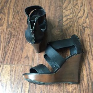 Aldo platform wedge heels size 38